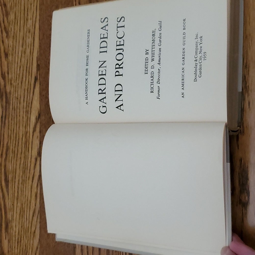 Vtg 1959, Garden Ideas and Projects, Richard D. Whittemore - Hardcover Book